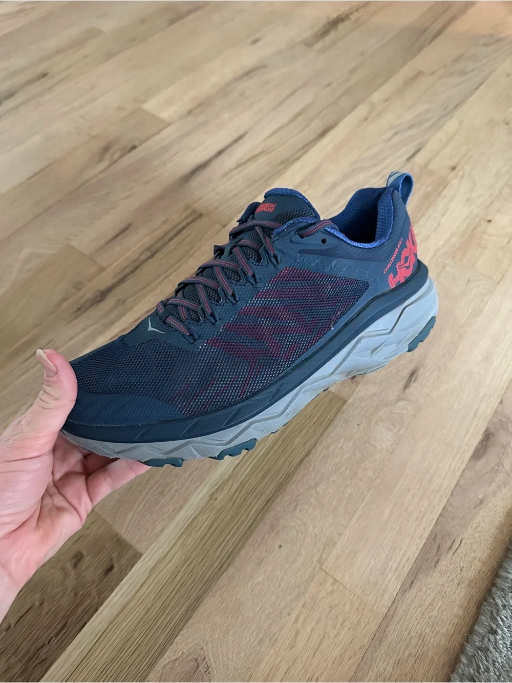 Hoka Challenger ATR 5 Trail Running Shoes Men's Size 10 Navy